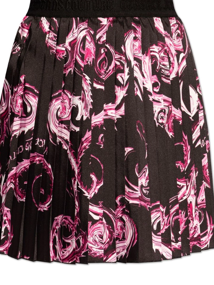 Affordable skirt Jeans Versace Women print abstract-pattern Couture mini 0717